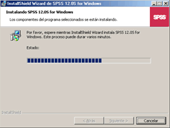 Inicio de la instalacion de SPSS