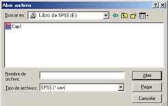 Ubicar Archivo de SPSS