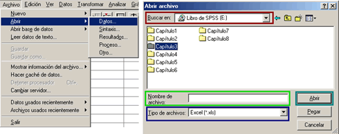 Importar Informacion desde un archivo de Excel a SPSS