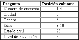 Informacion del Diccionario de Datos - Importar Archivos de texto de Ancho fijo