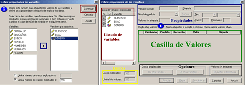 Asistente para la definicion de Variables de SPSS - Procedimiento Definir Propiedades de Variables de SPSS en Español