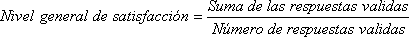 Ecuacion adecuada para crear el nivel general de satisfaccion - Ejemplo aplicativo como crear un nivel general de satisfaccion con SPSS